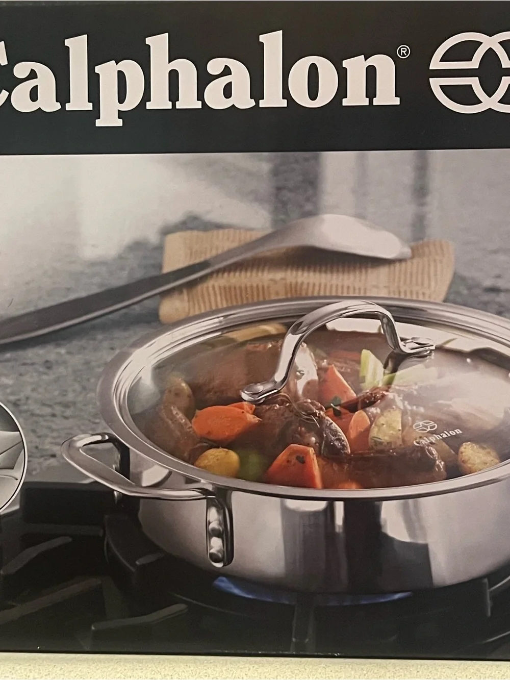 Calphalon Stainless Steel Sauté Pan with Glass Lid - Silver